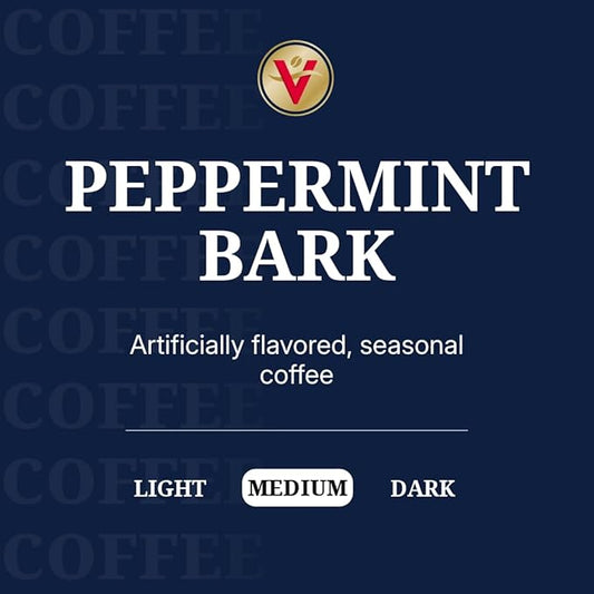 Victor Allen's Coffee Peppermint Bark Flavored, Medium Roast, 80 Count, Single Serve Coffee Pods for Keurig K-Cup Brewers