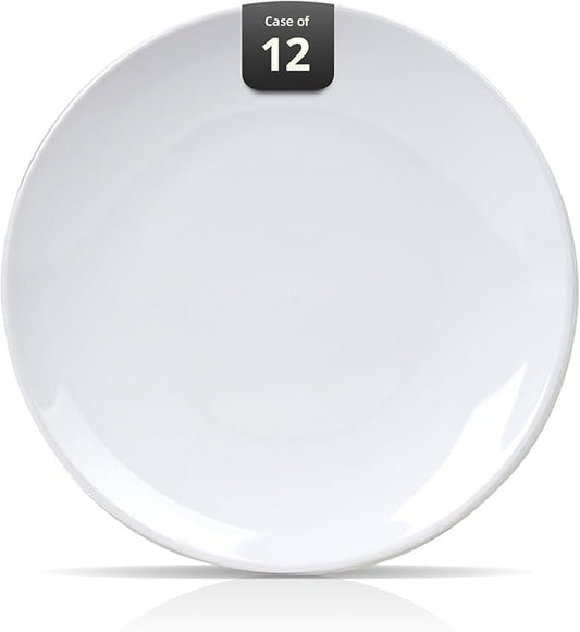 Stoneware Coupe Commercial Grade Dinnerware, Bright White, Plate 10.5", Case of 12
