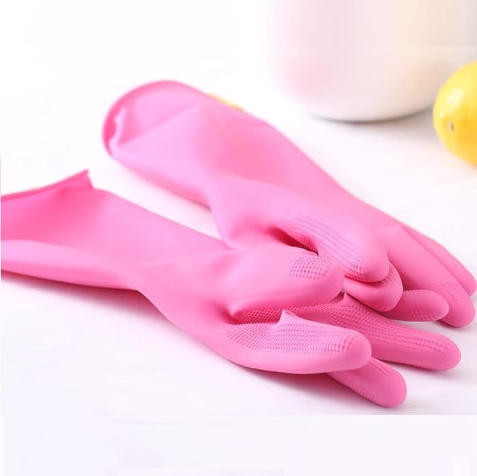 Myungjin Kids Reusable Waterproof Rubber Gloves | Cooking, Dishwashing, Cleaning, Painting, Pet Care, Crafts