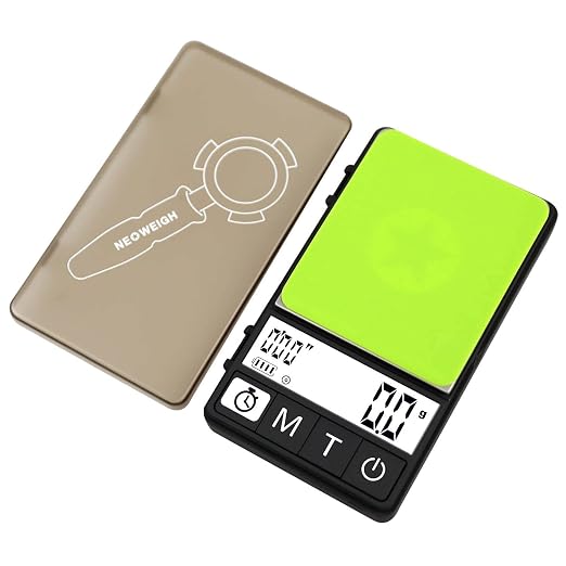 (Latest Version) Espresso Scale with Timer 1000g x 0.1g, Espresso Coffee Scale for Drip Tray, 35 Ounces/0.01oz,Coffee Scale Espresso with Silicone Mat,Large Backlit Display,Batteries