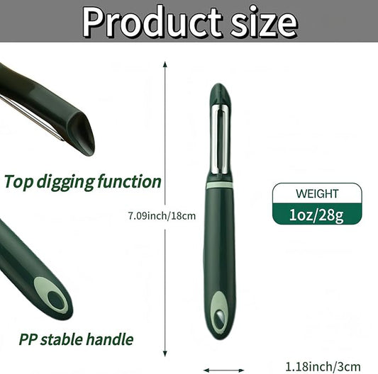 10 Pack Vegetable Potato Peeler for Kitchen,Ergonomic Soft-Touch Handle-Black (Aquamarine, 30 Pack)