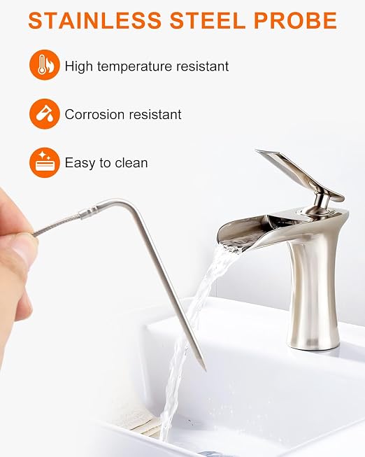 Air Temperature Thermometer Probe Replacement for Ninja DZ550 Foodi Smart XL 6-in-1 Dual Temp Probe Indoor Grill & Air Fryer Accessories