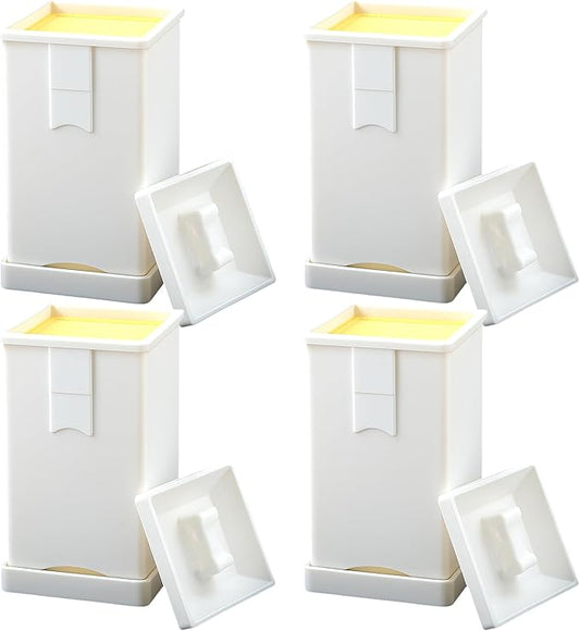 4 Pack Plastic Butter Spreader Corn Cob with Cover Butter Spreader for Corn, Bread & Cooking for Even Spread on Toast, Pancakes, Waffles & Grilling