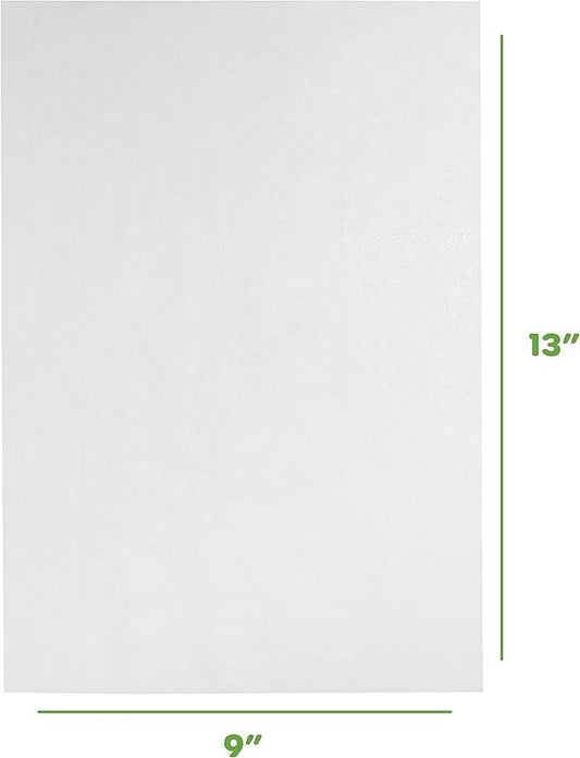 GUSTO [9 x 13 Inch - 200 Count] Pre-Cut Parchment Paper Baking Sheets, Non-Stick, Unbleached, Parchment Paper Sheets for Baking & Cooking - White - Formerly Comfy Package