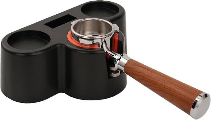 Espresso coffee Knock Box & Tamp Station, Espresso Organizer, Fit 51,53,54MM Tamper, Distributor, Portafilter & Puck Screen Accessories, Detachable Knock Box