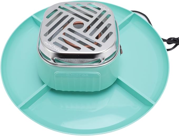Rengue Electric Smores Maker Indoor Electric Roaster Chocolate Fondue Pot with 4 Detachable Trays Adjustable Temperature for Party Gathering Home Dessert Making (US Plug 120V)