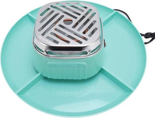 Electric Chocolate Pot, Home Smores Maker with 4 Detachable Trays Adjustable Temperature Tabletop Roaster, ABS Stainless Steel for Party Gathering, Indoor (US Plug 120V)