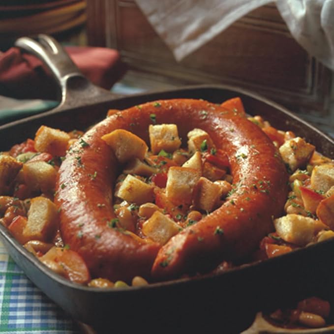 Hi Mountain POLISH Sausage Kit | Makes up to 30 lbs | Complete sausage making kit with cure, natural hog casings & directions. Perfect for pork, beef, venison, deer, & elk