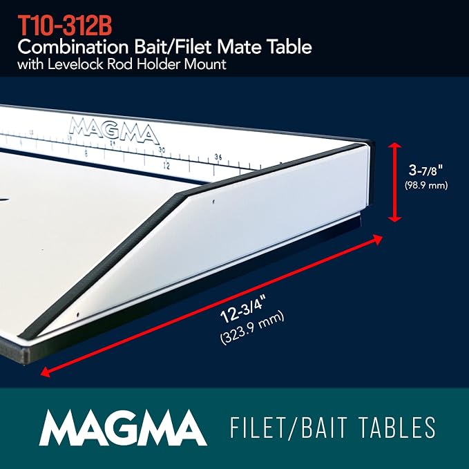 Magma Products Combination Bait/Filet Mate and Levelock Rod Holder Mount