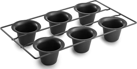 Bellemain Popover Pan for Baking - Extra Deep, Non-Stick, Easy to Clean, Sturdy, Professional Grade Materials