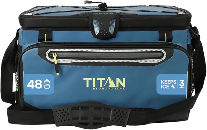 Titan by Arctic Zone Deep Freeze Cooler - Zipperless Hardbody Cooler - Deep Freeze Insulation, HardBody Liner, and SmartShelf