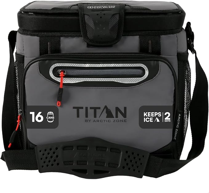 Titan by Arctic Zone Deep Freeze Cooler - Zipperless Hardbody Cooler - Deep Freeze Insulation, HardBody Liner, and SmartShelf
