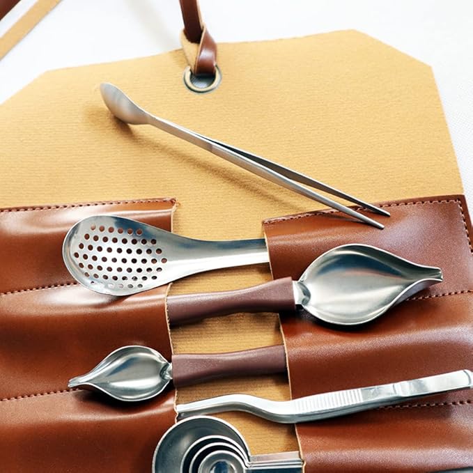 DUEBEL Professional Chef Plating Kit, 12 Piece Culinary Plating Set, Stainless Steel (12 Piece)