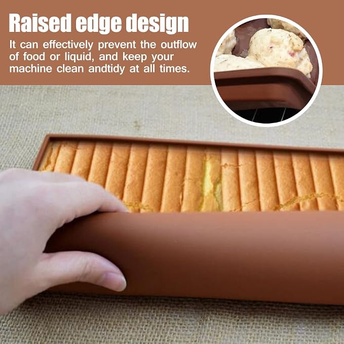 6 Pack Silicone Dehydrator Trays Compatible with Cosori CP267-FD, Nonstick Silicone Drye Sheets with Edge, Multi-purpose Reusable for Jerky, Fruit, Meat, Herbs, Vegetables, Crackers