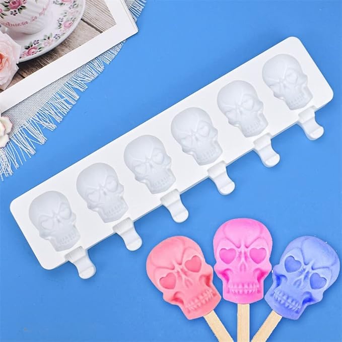 Popsicles Molds, Cake Pop Mold 6 Cavities Ice Pop Cakesicle Molds Silicone Ice Cream Mold, Silicone Popsicle Molds, Ice Pop Mold, Silicone Popsicles Molds for Kids, Reusable Popsicle Maker