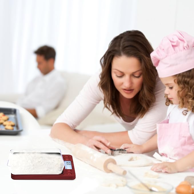 Fuzion Small Gram Scale 3000g, Digital Kitchen Food Scale, Gram and Ounce | Black Titanium Stainless Steel, 0.1g Accuracy, 6 Modes, 2 Trays Included, Tare, Piece Counting, For Food, Coffee, Coins, Herb