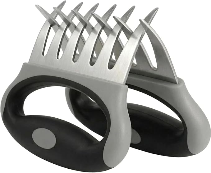 Meat Shredder Claws for Chicken & Pulled Pork Heavy Duty Meat Claws with Non-Slip Handle, BBQ Shredding Tool for Smoker, Grill & Kitchen