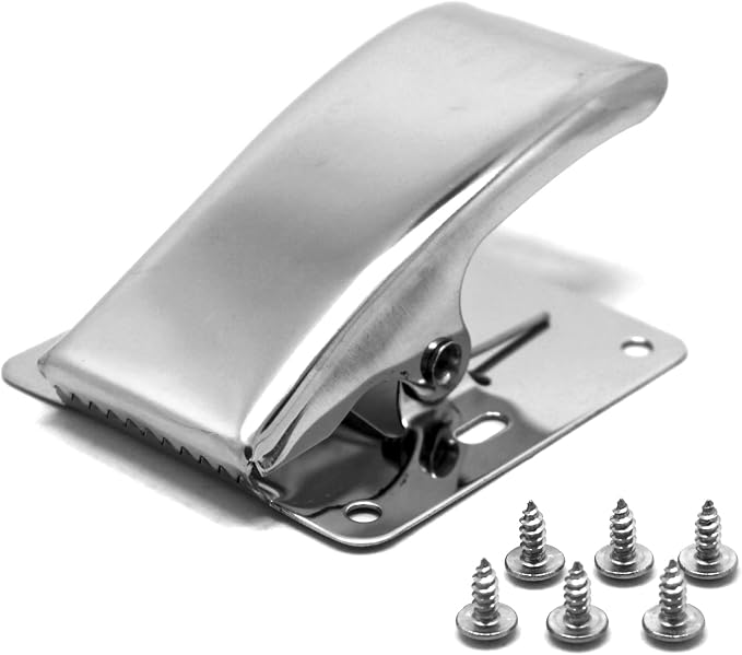 Fish Cleaning Board Tools Fillet Clamp w/Screws Deep-Jaw Fish Tail Clip Board for Scaling Table Bait (Fish Clamp)