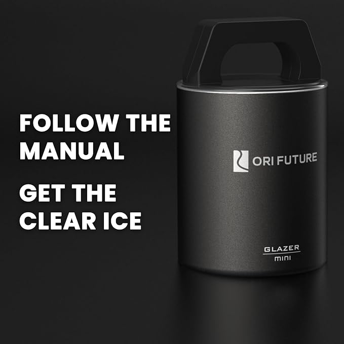 GLAZER mini, Clear Skull Ice Mold for Bourbon