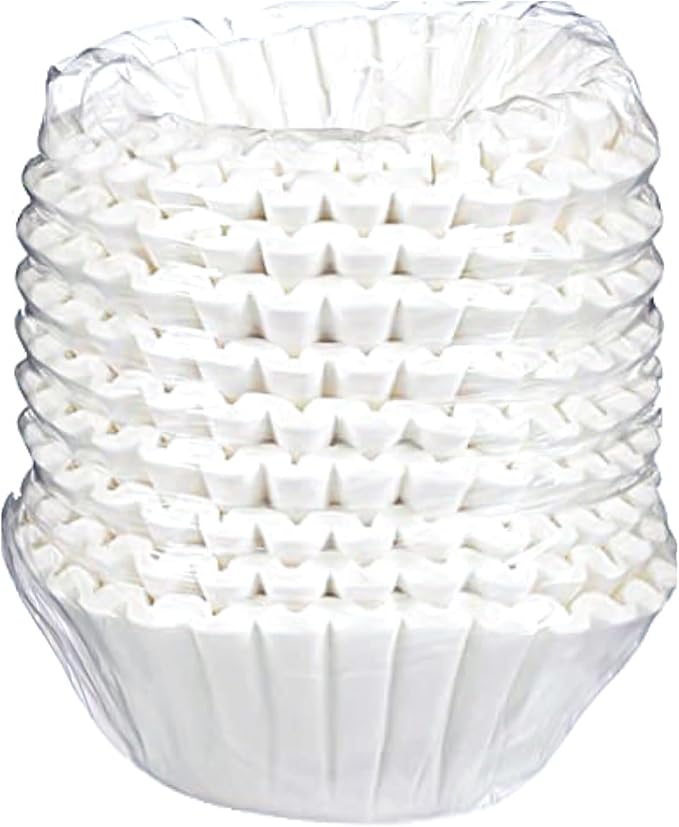 Katy’s Large Coffee Filters - 12 Cup Commercial Coffee Filters (9.5” x 4.5” Inch) Premium Paper & Brew Extraction, Tall & Wide, No Ground Overflow - Perfect For Restaurants & Cafes (500 Count)