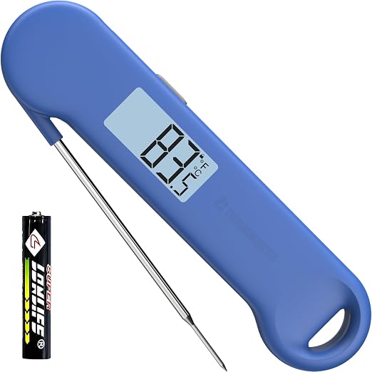 0.5 Sec Instant Read Grill Meat Thermometer Digital Food Cooking BBQ, Blue