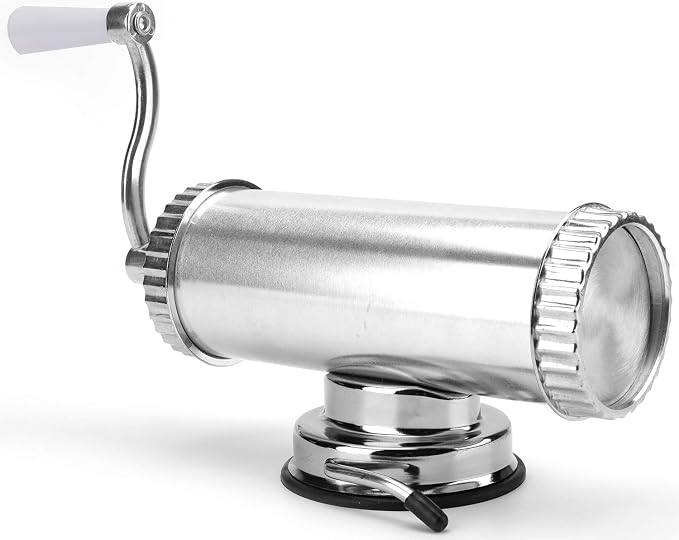 Lawei 2 LBS Sausage Stuffer - Horizontal Kitchen Stuffing Maker Stainless Steel Meat Sausage Machine for Household Commercial