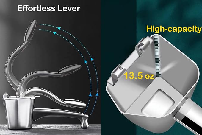 Real Stainless Steel Lemon Squeezer Citrus Juicer Hand Press Heavy Duty Manual Squeeze Juice Extractor Maker Orange Lime Grapefruit Presser