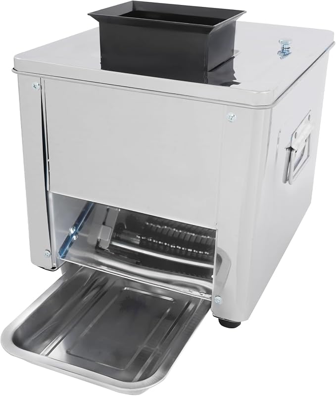Meat Cutter Machine, 850W Electric Meat Slicer Shredded Cutting Machine, 7mm Commercial Stainless Steel Blade Shredder, 330lbs/h for Boneless Pork Chicken Fish Vegetables (7mm)