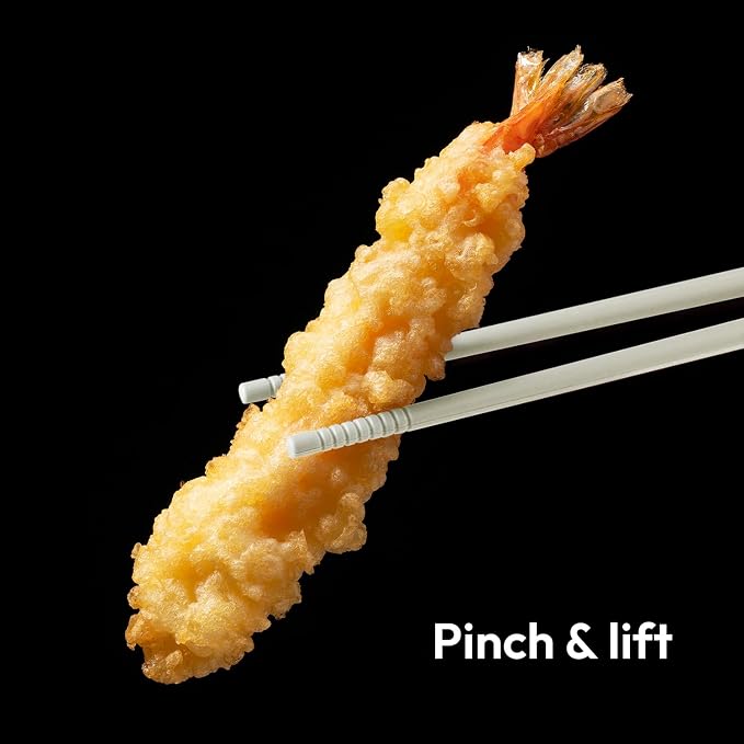 Carrotez Silicone Cooking Chopsticks, Long (12 inch) Reusable Chopsticks for Cooking, Heat Resistant, Non-Scratch, Gentle on Cookware, 1 pair - Ivory