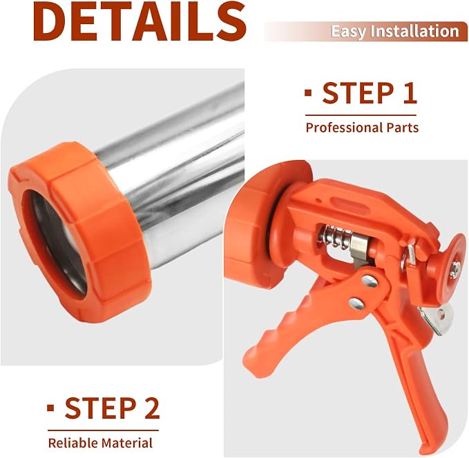 Hoypeyfiy Stainless Steel Jerky Gun Sausage Maker Sausage Stuffer Handmade Beef Jerky Gun with 5 Stainless Nozzles Meat Pusher Cleaning Brushes Kit (2.5LB)