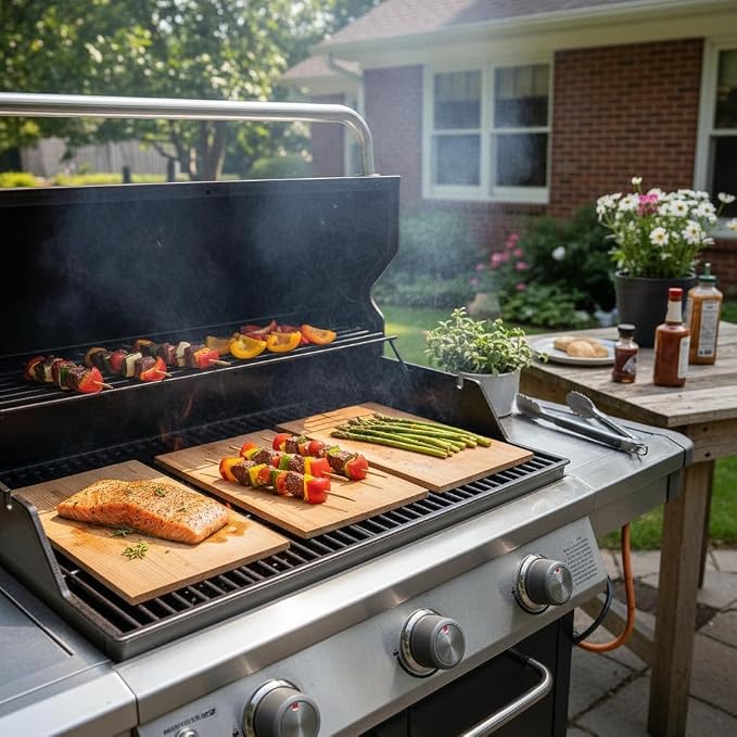 Wider 12 PK, Cedar Planks for Grilling Salmon, Better Smoking, Add Smoky Flavor to Salmon, Veggies, Restaurant Quantity