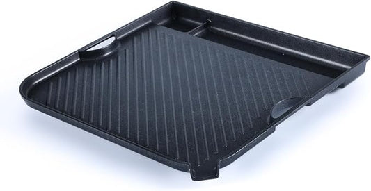 COOKKING - Master Grill Pro, Korean Traditional BBQ Grill Pan - Stovetop Nonstick Indoor/Outdoor Smokeless BBQ Cast Aluminum Grill Pan (MasterGrill Pro) (No Induction), Made in Korea