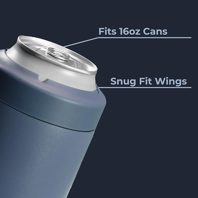 HydroJug Tall Can Cooler 16 oz, Stainless Steel Can Holder, Cascade