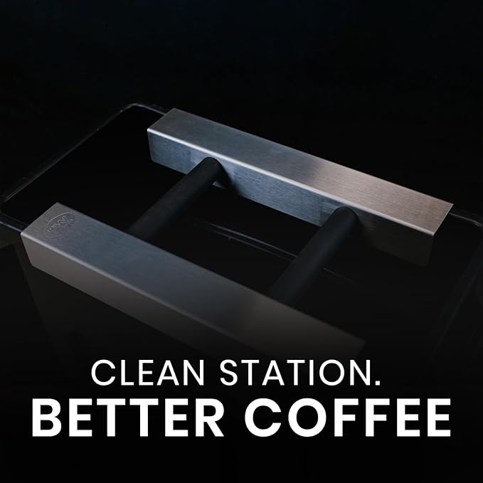 Rattleware Stainless Steel Knock Chute 15″×11″ – Heavy-Duty, Double-Sided Espresso Grounds Chute for Slim Jim Trash Can – Commercial Grade Barista Tools for High-Volume Coffee Stations