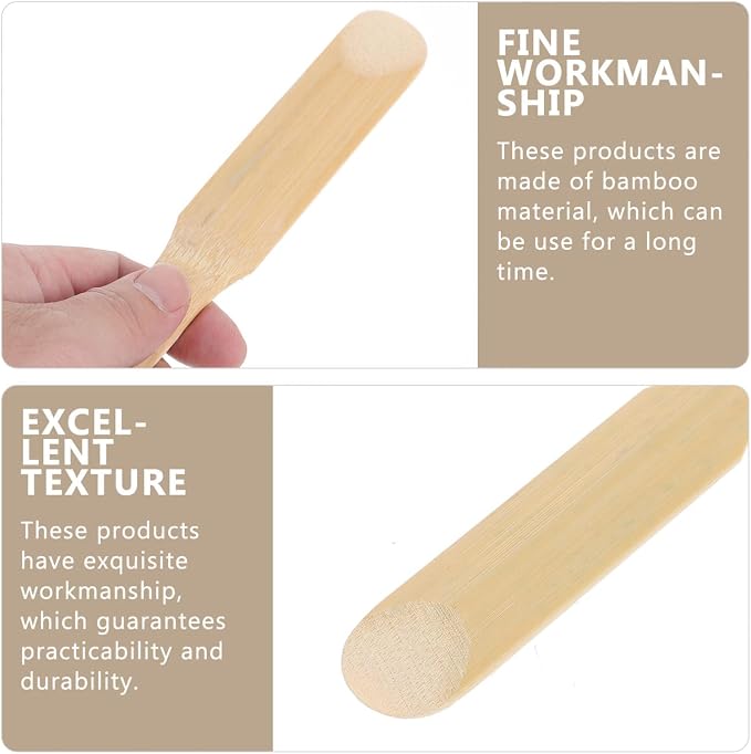 Kichvoe 6Pcs Dumpling Stuffing Spoons Bamboo Kitchen Gadget for Precise Wonton Filling and Dumpling Making Compact Cooking Utensils Set