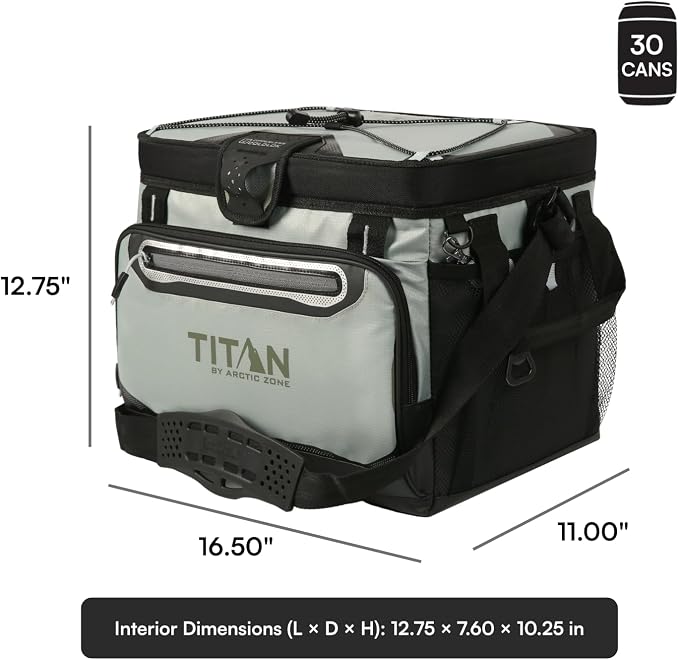 Titan by Arctic Zone Deep Freeze Cooler - Zipperless Hardbody Cooler - Deep Freeze Insulation, HardBody Liner, and SmartShelf