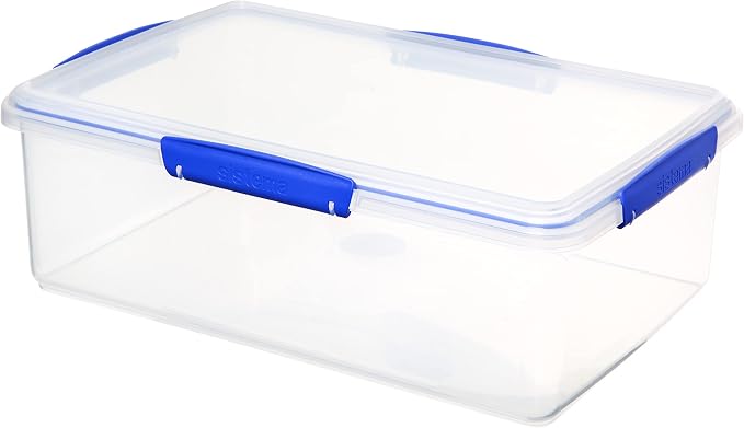 Sistema KLIP IT Large 7L Food Storage Container, Airtight & Stackable, Dishwasher, Freezer, & Microwave-Safe, BPA-Free
