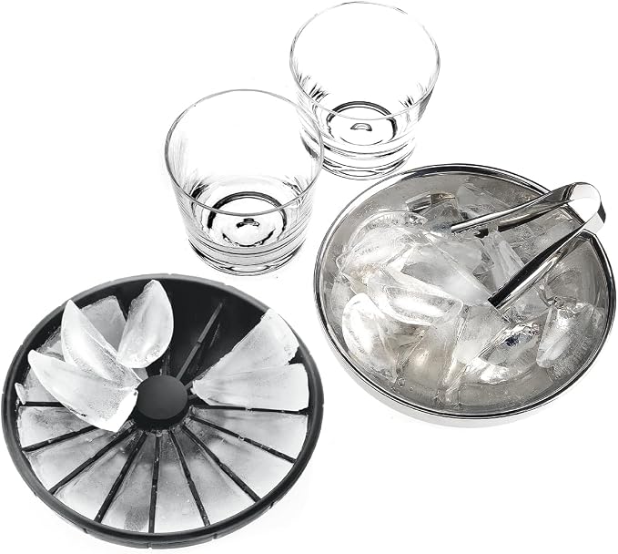 EVA SOLO | Ice Cube Cooler with Tongs | Metal Ice Cube Tray | Danish Design, Functionality & Quality | Black