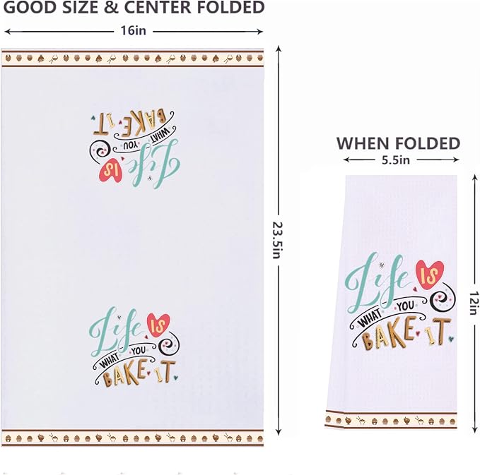 LXOMILL Funny Kitchen Towels, Baking Gifts for Women, Baker Gift