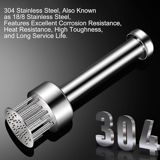 Stainless Steel Meat Tenderizer Tool, 21 Sharp Needles, Chicken Meat Tenderizer, Tenderizing Steak, Beef, Chicken, Pork, Barbecue, Marinating Prep Tool, with free cleaning brush