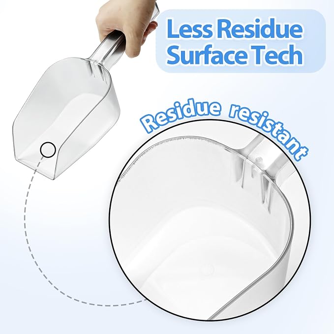 Small Freeze Dryer Scoop, Tray Fit Plastic Scoop for Freeze Dryer Accessories & Freeze Dried Food Handling, Durable Food Safe Dispenser (Fit Small Tray)