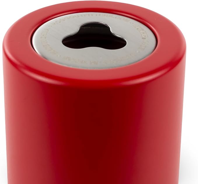 4 in 1 Universal Can Cooler - Red, Can Holder Insulated, Beer Bottle Cooler, Universal Holder for All Drink Sizes, Stainless Steel Insulated Tumbler, Tailgating Accessories