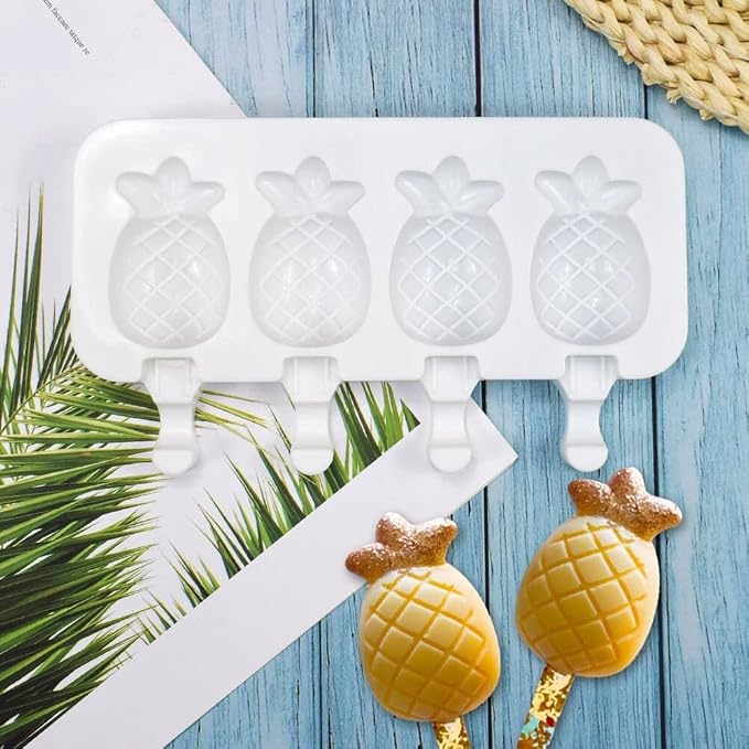 Silicone Popsicle Mould - Non-Stick, Easy Release, Soft & Smooth & Homemade Ice Cream, Cake Pop Maker, 25 Type