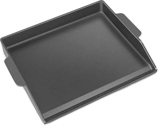 Cast Iron Griddle for Gas Grill Stove Top Plate Universal Flat Griddle Insert Stovetop Skillet Charcoal Electric Range Oven Large Cooking Pan Replacement Outdoor Camp Camping Part 23" x 16"