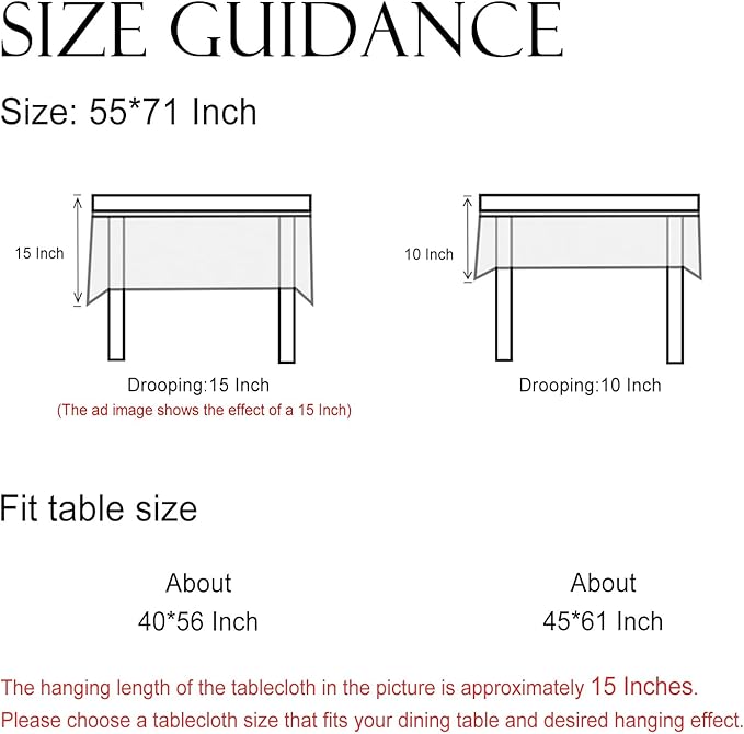 ISAENNE Designer Floral Small Rectangle Tablecloth,French Linen Light Beige Indoor Table Cloth,Fall Wrinkle Resistant Decor Tablecloths for Dining Thanksgiving Kitchen,55"*71"-Flora A