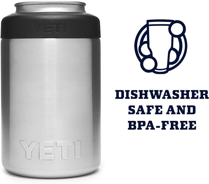 YETI Rambler 12 oz. Colster Can Insulator for Standard Size Cans, Stainless (NO CAN INSERT)