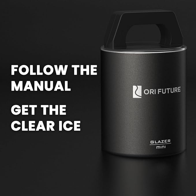 GLAZER mini, Clear Ice Cube Mold, Ice Cube Maker for Whiskey