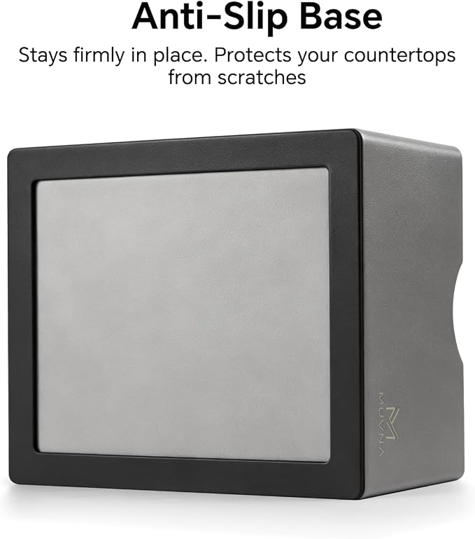 Espresso Knock Box, Durable ABS Plastic Coffee Grounds Dump Bin, Non-Slip Base with Tamping Station, Distribute and Tamp Espresso Product Tool,Espresso Barista Accessories