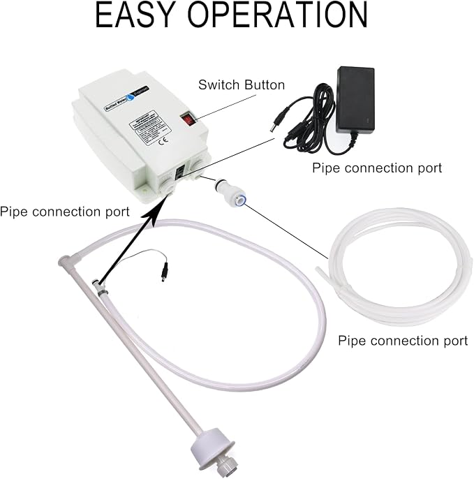 Bottled Water Dispenser Pump System Double Inlet 110V Electric Drinking Water Pump Large Flow 3.8L 5 Gal Automatic Bottle Water Jug Dispensing for Fridge Coffee Ice Tea Maker Kitchen