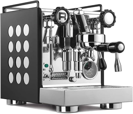 Rocket Espresso Appartamento Nera Espresso Machine | E61 | Heat Exchanger | Black/White
